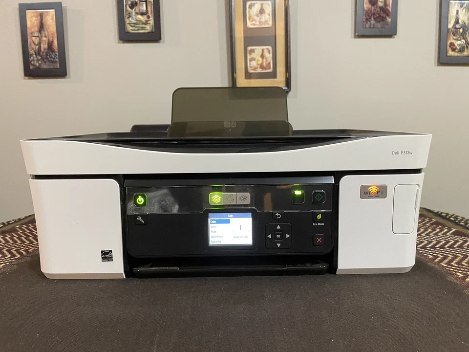 Dell All In One Wireless Color Inkjet Printer P513w New Cartridges Perfect Cond. - Image 1 of 4