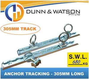 305mm Anchor Track 680kg (2x Track / 4x Rings) Tie Down, Trailer, Caravan, Float - Picture 1 of 1