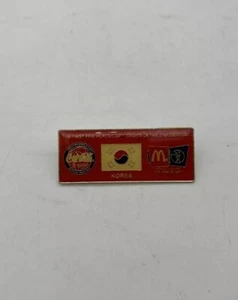 FIFA WORLD CUP 2002 South Korea  National Flag Pin McDonalds Coca Cola 1x2.5” - Picture 1 of 2