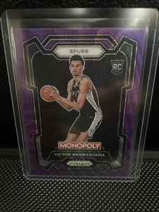 Victor Wembanyama 2024 Prizm Monopoly Purple Prizm Rookie Card #81 - Picture 1 of 2