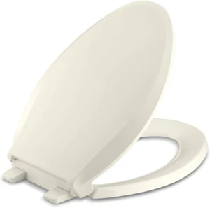 KOHLER K-4636-96 Cachet Quiet Close Elongated Toilet Seat, Slow Close Lid and Se - Picture 1 of 12