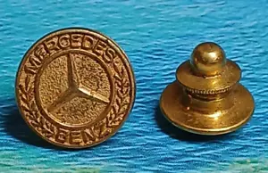 Vintage goldfarbene Mercedes Benz Logo Krawattennadel - signiert Jostens - Bild 1 von 5