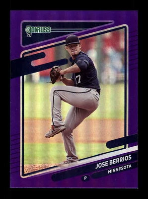 2021 Donruss Holo Purple #164 Jose Berrios Minnesota Twins - Image 1 of 2