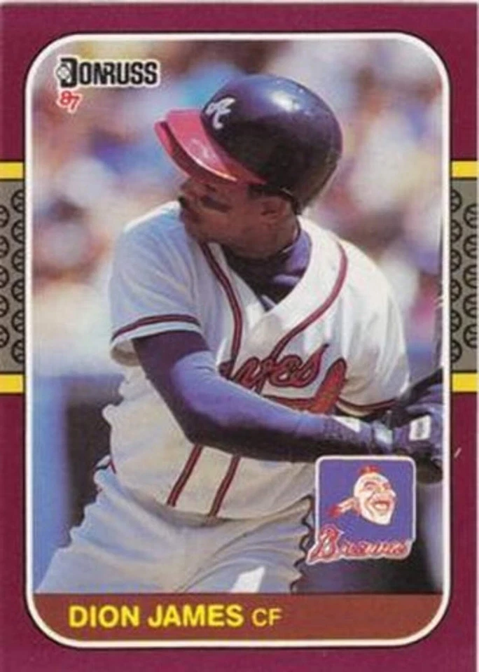 #44 Dion James - Atlanta Braves - 1987 Donruss Opening Day Baseball - Image 1 of 1