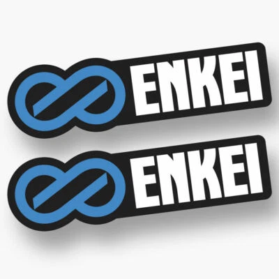 2X  ENKEI DECAL STICKER US MADE TRUCK VEHICLE JDM WHEELS RIMS RACING CAR WINDOW - Image 1 of 4