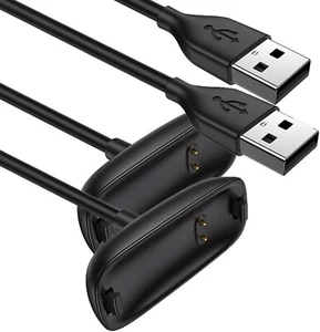 2 Pack Compatible For Fitbit Ace 3 Charger USB Charging Cable 30cm - Picture 1 of 8