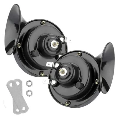 2X 12V Elektrisch-Schnecken 300DB Klang Hupe Lufthorn Laut Horn Auto Fanfare LKW - Bild 1 von 4