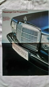 Mercedes D E CE SE SEL SL SLC 600 UK PKW Programm Prospekt Juli 1977 - Bild 1 von 1
