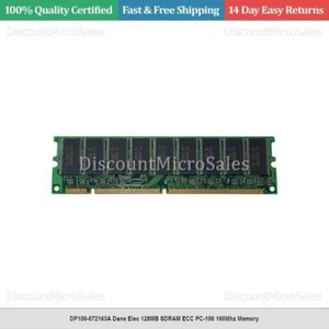 DP100-072163A Dane Elec 128MB SDRAM ECC PC-100 100Mhz Memory - Picture 1 of 1