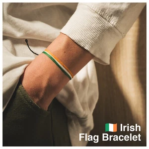 Irish String Bracelet Flag for Men, Patriots Gifts, Ireland String Arm... - Picture 1 of 8