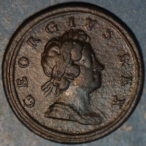 Great Britain George I  1/2 Penny 1717 KM# 549  (8005)