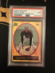 1992 Little Sun High School Prospect #2 Derek Jeter RC Rookie HOF PSA 9 MINT