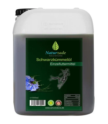 Schwarzkümmelöl 5 Liter für Pferde / Hunde,1 Pressung Frisch aus eigener Ölmühle
