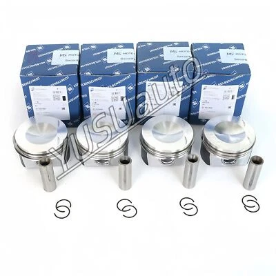 KS 4x Pistons & Rings Φ20mm / 82.5mm For VW GTI MK5 Audi A3 A4 2.0 TFSI BPY BWA - Image 1 of 4