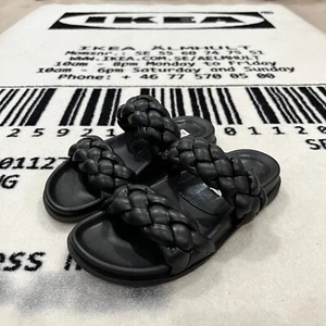 Steve Madded Braided Straps Choice Slide Sandal - Black - Picture 1 of 6