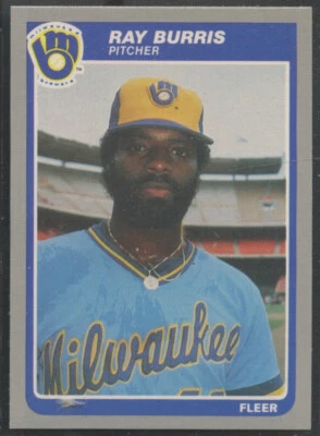 1985 Fleer Update  #15 Ray Burris Milwaukee Brewers - Image 1 of 2
