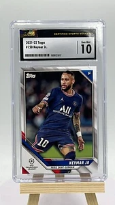 2021-22 Topps UEFA Champions League #150 Neymar Graded CSG 10 - Picture 1 of 4