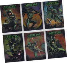 Arrow Season 1 (One) - 6 Card "Comic Covers" Chrome Parallel Chase Set CCC1-CCC6