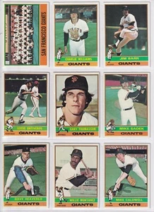 1976 Topps San Francisco Giants Baseball Team Set (26 Cards) - Picture 1 of 3