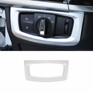 For BMW X5 X6 F15 F16 14-18 Silver Matte Headlight Lamp Switch Panel Frame Trim - Bild 1 von 6