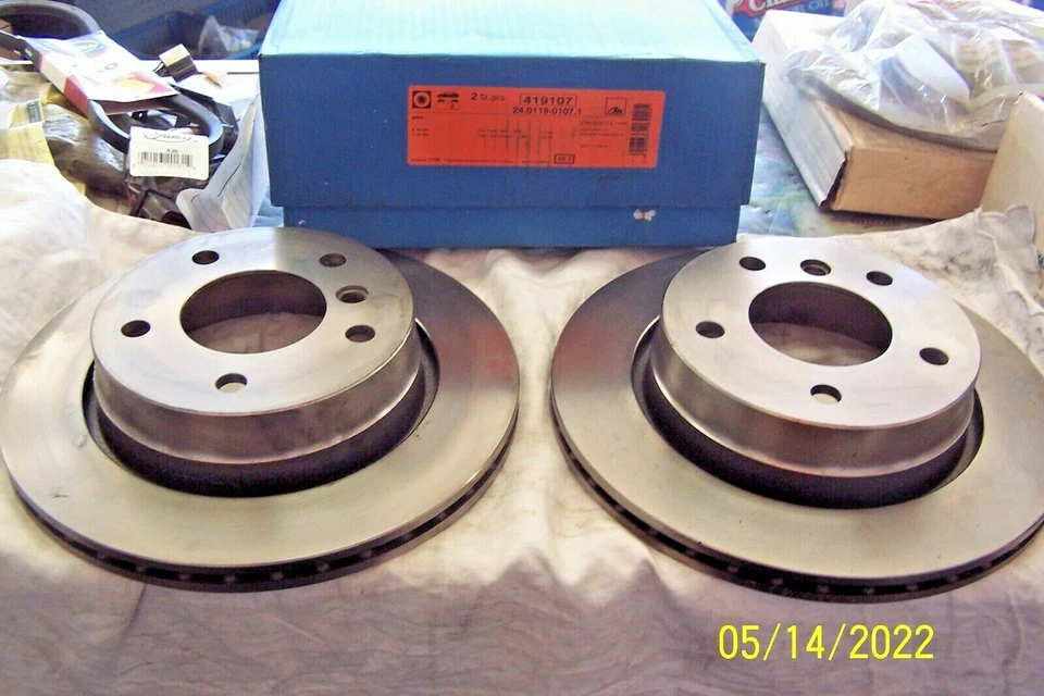 ЗАДНИЕ ТОРМОЗНЫЕ ДИСКИ BMW *ATE*(ПАРА)34211165211 ПОДХОДЯТ ДЛЯ 320I 323I 328I 1996-05 N/O/S - Изображение 1 из 4