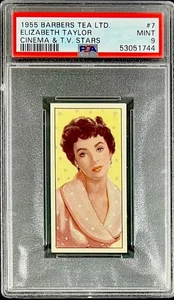 1955 BARBERS TEA PSA 9 MINT ELIZABETH TAYLOR ((CENTERED)) **SHARP EXAMPLE** - Picture 1 of 2