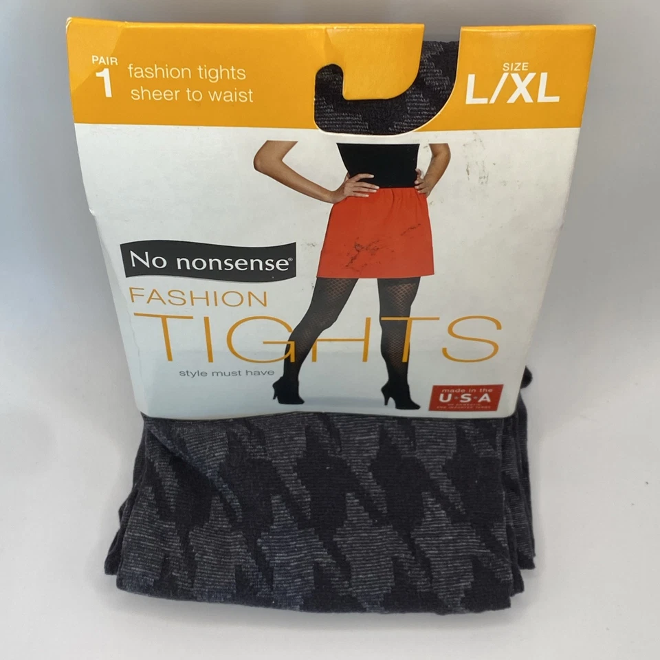 No Nonsense Woman's Opaque Sheer Work Fashion Tights  Size L/ XL  NEW WITH TAGS  - Image 1 of 3