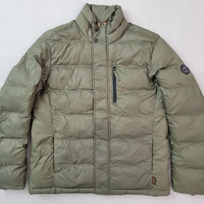 Timberland Puffer Jacket Men’s Large Green Full Zip Outdoor Hiking - Image 1 of 4