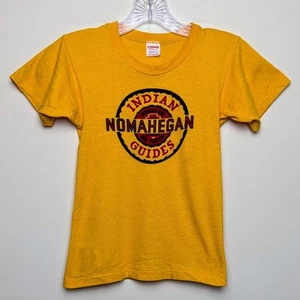 Camicia Champion Running Man YMCA Indian Guides Cranford NJ VINTAGE ANNI 60 Youth 10 - Foto 1 di 9