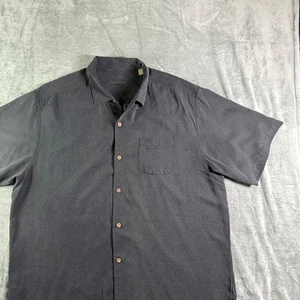 Tommy Bahama Island Fly The Reel Deal Silk Button Down Camp Shirt Embroidered XL - Picture 1 of 12
