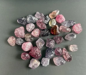 Good Lot 231 Cts Natural Multi Colour Spinel Rough From Myanmar - Picture 1 of 5