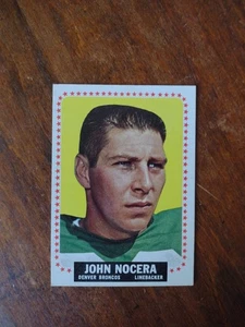 1964 Topps #56 John Nocera SP RC EX Denver Broncos B - Imagen 1 de 2