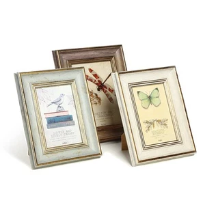 3 Pack 4x6 Inch Farmhouse Rustic Picture Frame Sets Distressed Farmhouse Plas... - Picture 1 of 5