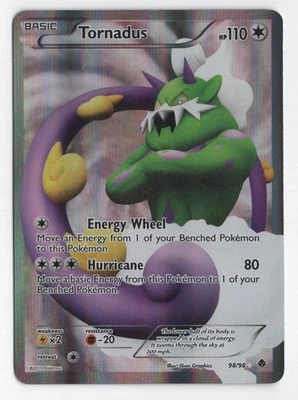 Tornadus Full Art Holo LP Emerging Powers 98/98 Ultra Rare Pokemon Card 2011 - Image 1 of 2