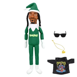 Muñeco elfo de Navidad hecho a mano Snoop Dogg Snoop on a Stoop juguetes de peluche con pierna larga B - Imagen 1 de 12
