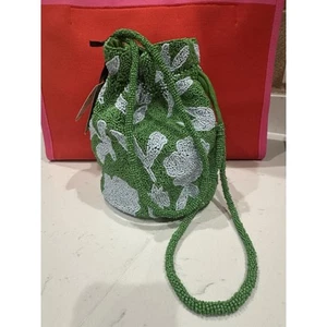 Kate Spade x Target Beaded Bucket Bag Blue/Green - Picture 1 of 3
