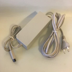 Nintendo Wii RVL-002 EUR Fuente de Alimentación Adaptador Conector Cargador Cable Euro Enchufe - Imagen 1 de 6