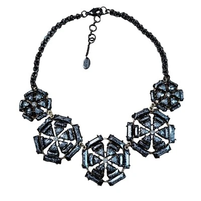 AMRITA SINGH Joyería Artística Boho Garbo Oro Pistola Metal Moda Disfraz Collar Foto 1 de 4