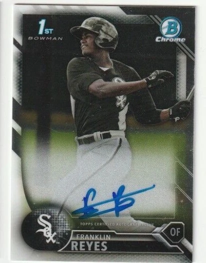 2016 Bowman Chrome Franklin Reyes Chicago White Sox Autograph Auto Card - Image 1 of 1