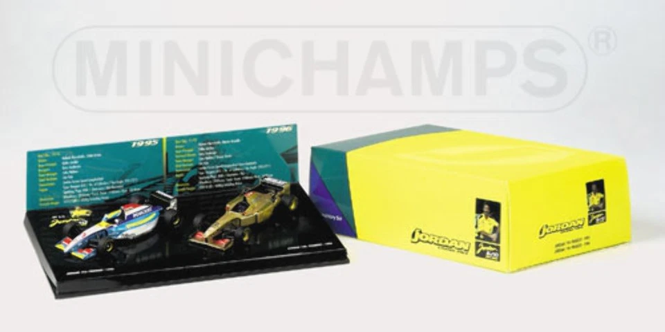 Minichamps 402109596 COFANETTO JORDAN 1995 & 1996 scala 1/43 - Immagine 1 di 1