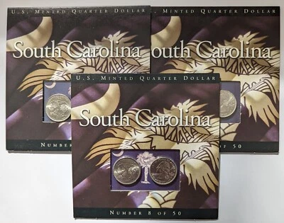 South Carolina 2000 Quarters Coins of America P and D Uncirculated 3 Sets - Image 1 of 2