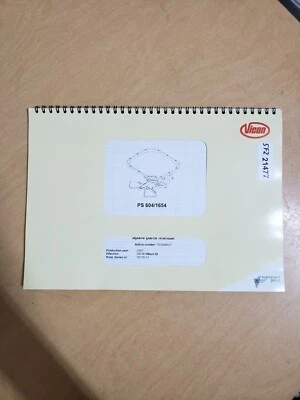 ONE   Vicon PS 604 1654 Fertilizer Spreader Factory Spare Parts Manual - Image 1 of 4