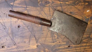 Vintage Fleischerbeil primitives Küchenwerkzeug Metzgermesser (loser Griff) - Bild 1 von 17