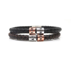 Motivational I Am Enough Leather Bracelet – Positive Affirmation - Gift Boxed - Picture 1 of 5