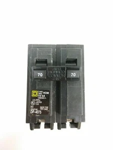 Square D HOM270 Steckschutzschalter 2-polig 70 Ampere 120/240V - Bild 1 von 4