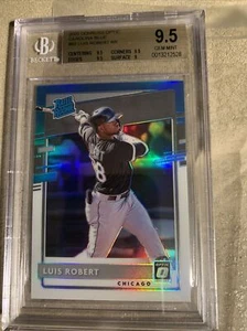 LUIS ROBERT Carolina Blue Optic BGS 9.5 Gem ROOKIE RC Pop 3 Detroit - Picture 1 of 3