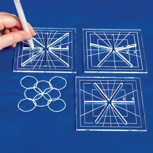 Mini Crosshair Rulers 8 point 6point 5 point #DW-03 for domestic sewing machine - Picture 1 of 1