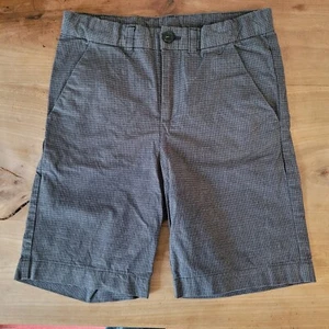 Bonpoint Boys Black White Check Dress Shorts Flat Front Size 8A - Picture 1 of 6