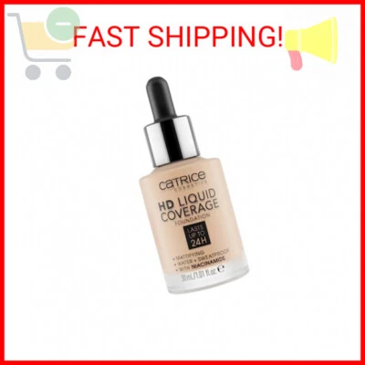 Catrice | Base de Cobertura Líquida HD | Cobertura Alta y Natural | Vegana y Crue Foto 1 de 2