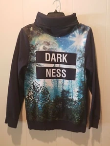H&M Galaxy Nature Turtleneck Fleece Graphic Pullover Juniors Small "DARKNESS" - Picture 1 of 10